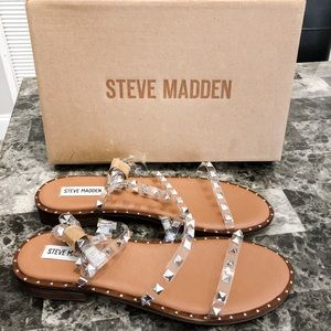 STEVE MADDEN - BRAND NEW Clear Travel Sandal